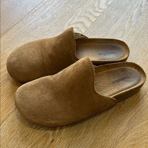 Soludos Brown Suede Slip-On Shoes